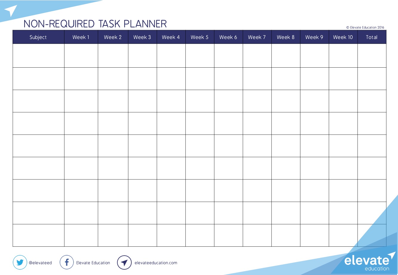 RESOURCES STUDENTS TABLES